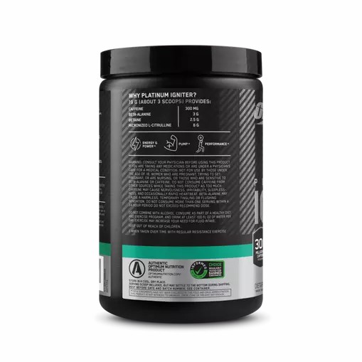 Optimum Nutrition Platinum Igniter Cherry Lime Punch 0.84 lb (20 Servings) Colombia | 3679TGQZO